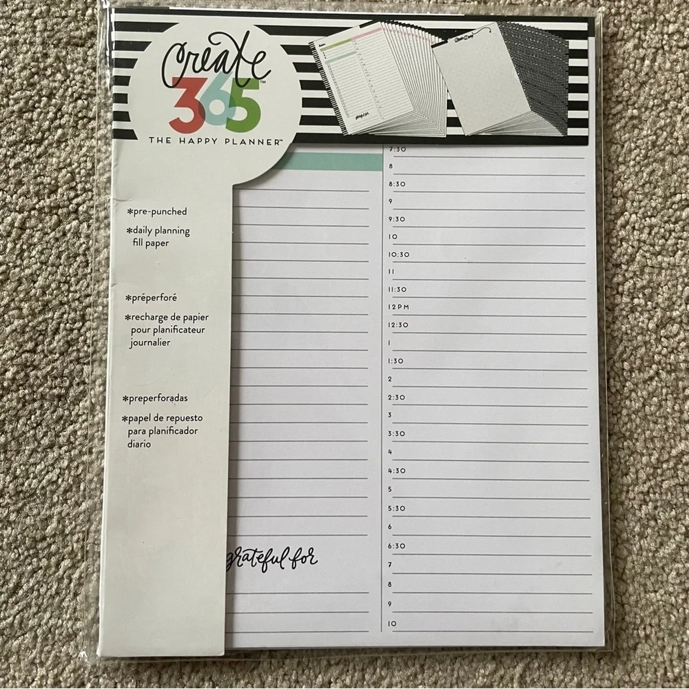 happy planner misc set of refills covers stickers